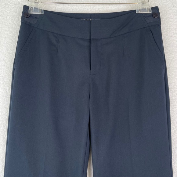 Banana Republic Pants - Banana Republic Jackson Fit Navy Blue Dress Pants Womens 0 Bootcut Mid Rise Work